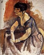 Jules Pascin Lady  Portrait of Andora oil painting reproduction